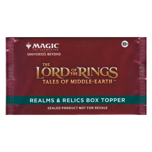 Lord of the Rings Tales of Middle-Earth (LTR) Realms & Relics Box Topper